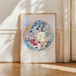 Disco Ball Print